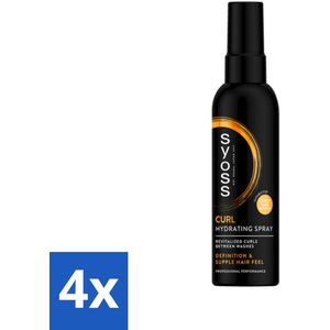 Syoss - Curls - Haarspray - Veerkrachtige Krullen - 150 ml - Voordeelverpakking - 4 stuks
