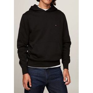 Tommy Jeans | Hoodie flagpatch logo klein | Zwart | S