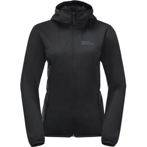 Jack Wolfskin Windhain Hoody Women - Outdoorjas - Dames - Zwart - Maat L