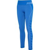 Hummel - Hmlte Christel Seamless Mw Tights - Placid Blue/Lapis Blue Melange - Sportbroeken