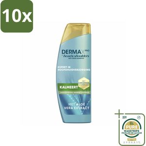 10 x Head & Shoulders – Shampoo – DermaXPro Kalmeert – 250 ml - Grootverpakking - Anti-roos Shampoo - Aloë Vera Shampoo - Jeukende Hoofdhuid - Ceramide Shampoo - Kalmerende Shampoo