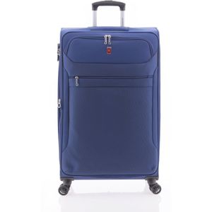 Gladiator 3D Grote Koffer - 78 cm - 100/115 liter - Expandable - Blauw