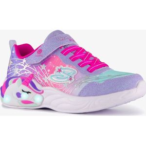 Skechers S-Light Unicorn Dreams meisjes sneakers - Paars - Extra comfort - Memory Foam - Maat 36