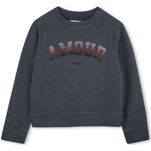 Zadig & Voltaire X60323 Sweatshirt Grijs 6 Years Meisjes