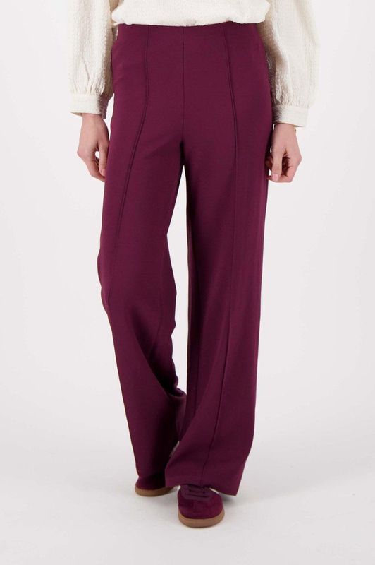 Zusss Broek Broek Met Naad 0303 0002 6001 Aubergine Dames Maat - XS