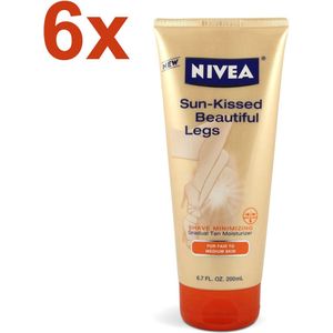 NIVEA - Sun-Kissed - Beautiful Legs - Zelfbruiner - 6x 200ml - Voordeelverpakking