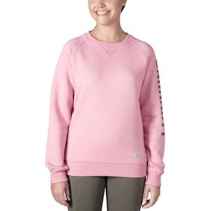 Carhartt Clarksburg Graphic Sweatshirt Roze M