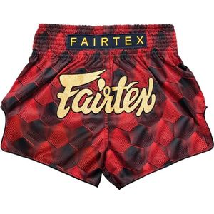Fairtex BS1919 Muay Thai Shorts - Stealth - Rood/Zwart XXL