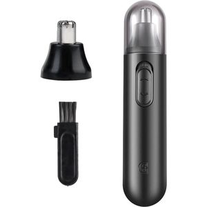 Neushaartrimmer wenkbrauw oor tondeuse voor mannen vrouwen professionele pijnloze batterij-aangedreven gezichtshaartrimmer met dubbele rand draaiende messen waterdicht gemakkelijk schoon te maken