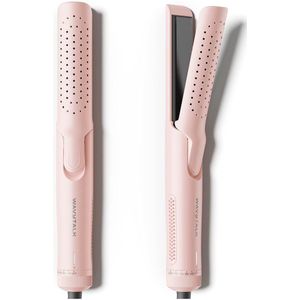 2-in-1 Krultang en Stijltang met 360° Koellucht – Roze, Snelle Opwarmtijd van 30 Seconden