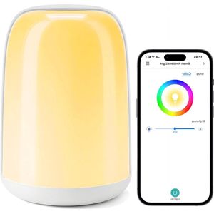 Slim WiFi LED nachtlampje - Dimbaar en Veelkleurig - 1 stuk - RGBWW