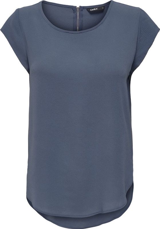 Blouse - ONLVic - Effen - Blouseshirt - Recht Model - Kwartmouw