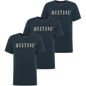 MUSTANG Shirt  beige / donkerblauw