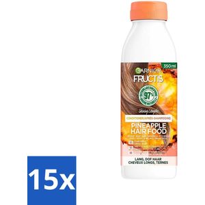 Garnier - Fructis Hair Food Pineapple - Conditioner - Lang & Dof Haar - 350 ml - Bulkverpakking - 15 stuks