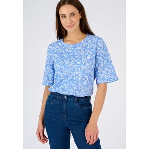 Damart - Climatyl T-shirt van soepel tricot - Dames - Blauw - S