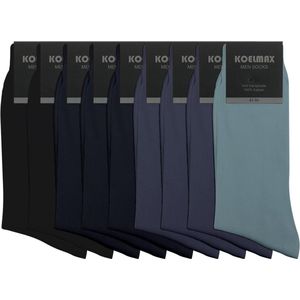jeans mix - Normale Heren sokken Naadloos 100% katoen - 9 paar - Maat 39-42