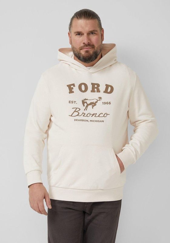 Sweatshirt - Hoodie - Katoenmix - Met Lange Mouwen - Praktische Kangoeroezak