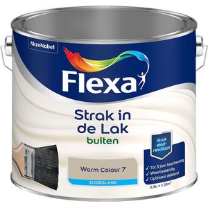 Flexa Strak in de lak - Buitenlak Zijdeglans - Warm Colour 7 - 1l