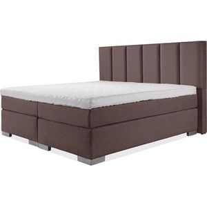 BedNL - Boxspring Utrecht - 160x220 Compleet bruin 6 Balken