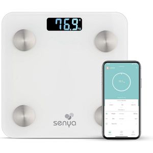 Bluetooth Personenweegschaal voor Lichaamsanalyse met Fitday-app – Digitale Weegschaal voor Gezondheidsbewaking