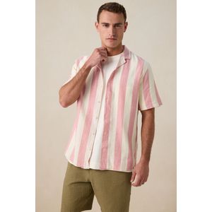 Sissy-Boy - Overhemd - Roze - Katoen - Korte Mouwen