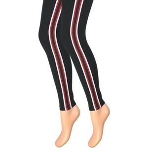 Kinderlegging - Gestreept - Zwart-Rood - Maat 158-164