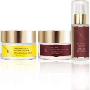 Retinol Serum + Retinol Nachtcrème + Spf Collageen Dagcrème