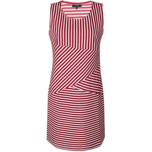 ZE-ZE Dames Jurk Zera mouwloos Rood maat S