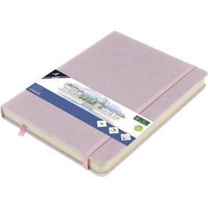 Kangaro schetsboek - A5 - violet - PU hardcover - met elastiek en lint - K-861223