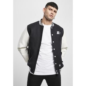 Starter Black Label - Starter College jacket - M - Zwart/Wit