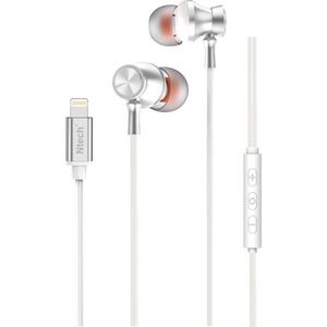 Oordopjes - Geschikt voor iPhone met Lightning Wit LS 726 - Oortjes met Draad - oortjes Magnetische sluiting Voor iPhone SE 2022 /12 Pro / 13 Pro/ 13 Pro max/ 14 / 14 Pro / 14 Pro max /11/11 Pro/7/8/8 Plus/X/XR. XS/SE