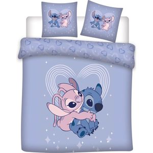 Disney Lilo & Stitch Dekbedovertrek Angel love - Lits Jumeaux - 240 x 220 cm - Katoen