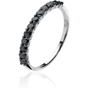 ZINZI zilveren ring zwart ZIR827Z