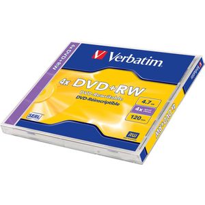 Verbatim DVD+RW 4,7GB 4X JC MATT SILVER - Rohling