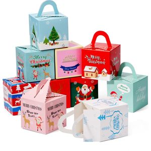 THE TWIDDLERS 30 Kerst Geschenkdozen met Handvatten (10cm) voor Koekjes, Cupcakes, Cakes, Muffins, Kleine Cadeautjes & Traktaties - Stevig en Herbruikbaar