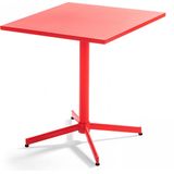 Oviala - Bistro Tuinset - Rood - Staal - Inklapbaar Blad