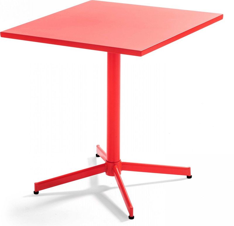 Oviala - Bistro Tuinset - Rood - Staal - Inklapbaar Blad