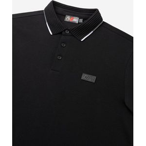 AB Lifestyle - Triple Coloured Polo | Jet Black - Heren - Maat: S