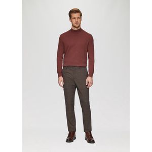 Pantalon - Slim-fit - Geruit