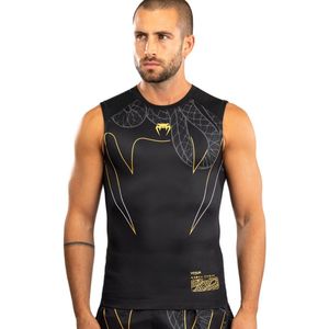Venum Serpenti Sleeveless Rash Guard Zwart Zilver Goud - S