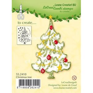 Leane Creatief - stempel Christmas tree 55.2410 - kerstboom - kerstmis