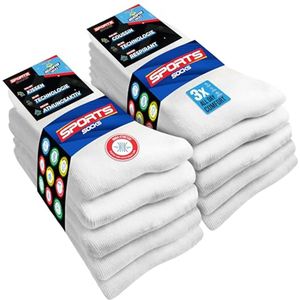 Sportsokken voor heren en dames - 10 paar ronde sokken