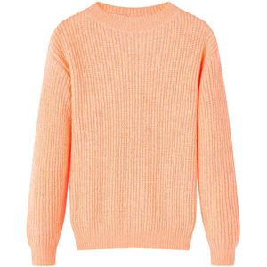 vidaXL - Kindertrui - gebreid - 128 - feloranje
