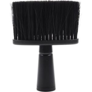 Zachte haarborstel - halsstofborstel voor kappers - reiniging en styling - zwart