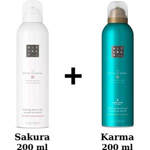 Rituals - Duo Set - Sakura Shower Gel 200 ml + Karma Shower Gel 200 ml - Douchegels - Doucheschuim