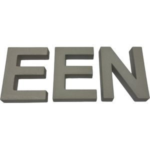 Betonnen letters. Huisnummer EEN 20 cm hoog