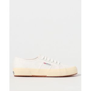 Superga 2750 Linnen sneakers voor volwassenen, uniseks, Wit Gebroken Wit, 35 EU