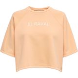 Sweatstof Top - Cropped - Katoen - Print Aan Voorzijde - Regular Fit