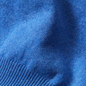 Osborne Knitwear Trui met V hals - Sweater heren in Lamswol - Pullover Heren - River - XL