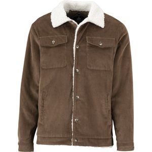 STØRVIK Calgary Corduroy - Fleece Jas - Teddy Winterjas Heren - Maat M - Taupe